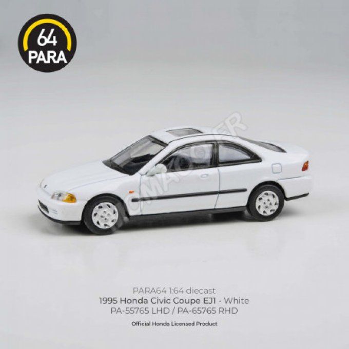 HONDA CIVIC COUPE 1995 BLANC EJ WHITE 