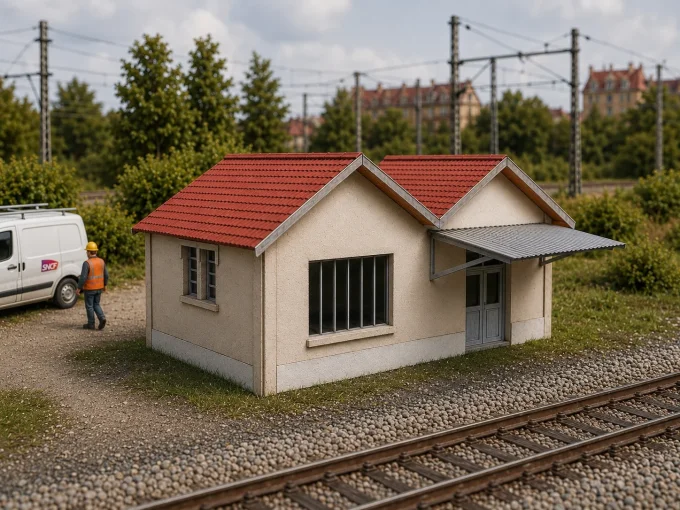 Local technique ferroviaire ou industriel – HO 1/87