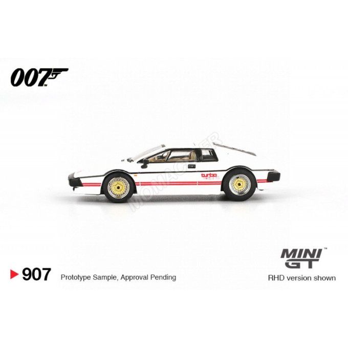 LOTUS ESPRIT TURBO "JAMES BOND 007 - RIEN QUE POUR VOS YEUX (1981)" (BLISTER EDITION FRANCAISE)