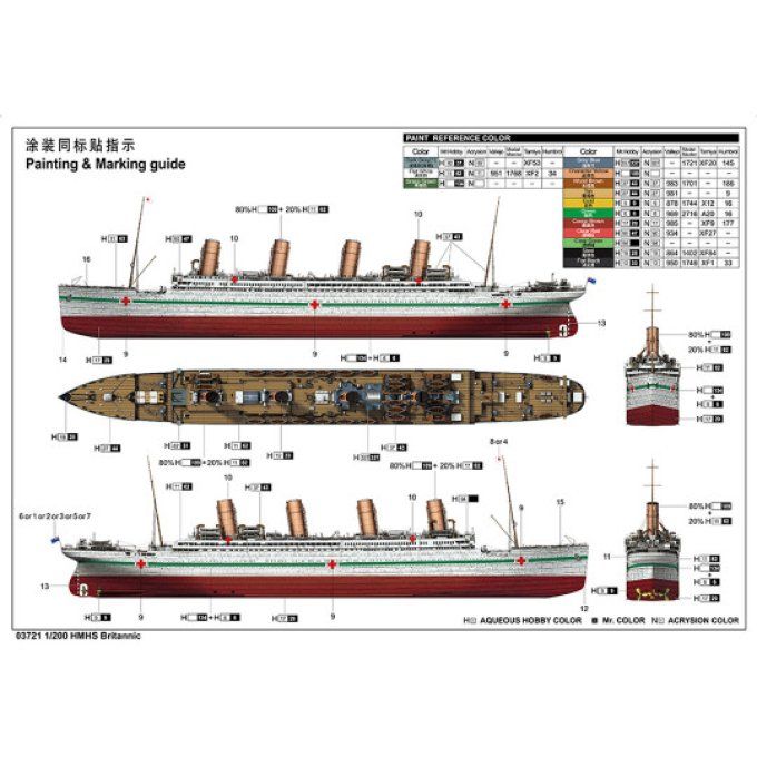 HMHS Britannic in 1:200