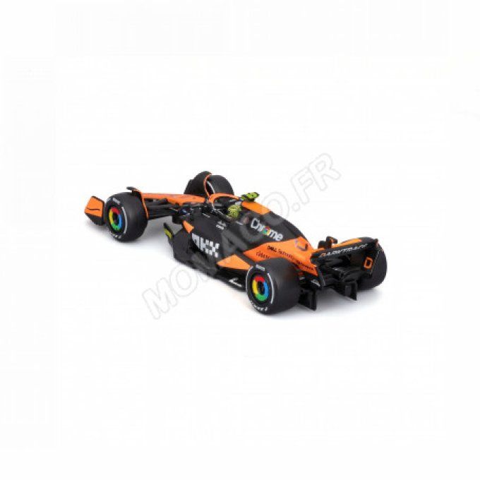 MCLAREN F1 MCL38 MERCEDES TEAM MCLAREN 4 LANDO NORRIS 2024 (PACKAGING PREMIUM AVEC CASQUE)