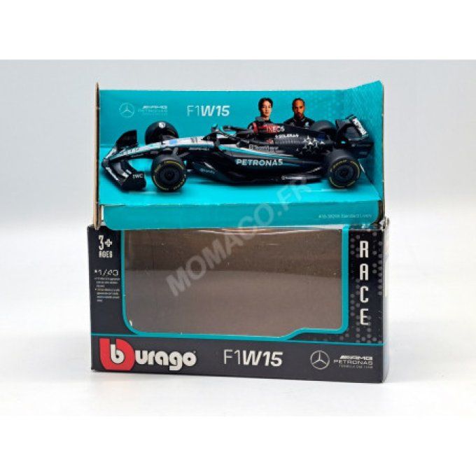 MERCEDES GP F1 W15 EQ PERFORMANCE TEAM AMG PETRONAS MOTORSPORT 63 GEORGE RUSSELL 2024 (BOITAGE SOUPL