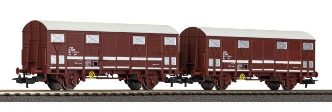 Set de 2 wagons couverts primeurs Ghs 69.9 - Piko 97311 - HO 1/87 - SNCF - Ep IV-V - 2R