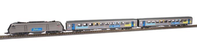 Coffret BB 26000 Fluo Grand Est + 2 voitures Corail Fluo Grand Est - Piko 97949 - HO 1/87 - SNCF - E