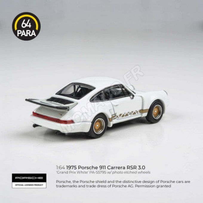 PORSCHE 911 CARRERA RSR 3 0 GP BLANC/OR
