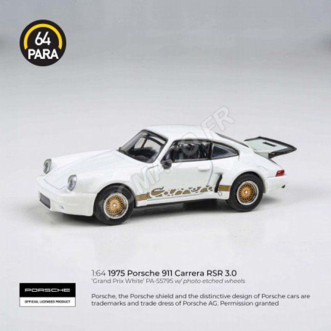 PORSCHE 911 CARRERA RSR 3 0 GP BLANC/OR