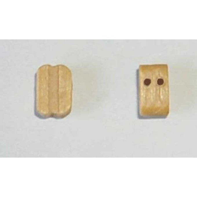 Accastillage de bateau Poulie double en buis, diam. 5mm  X 10PCS