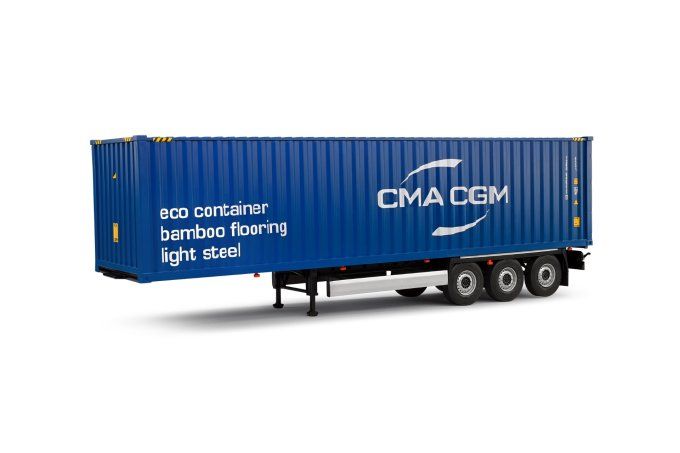 CONTAINER TRAILER BLUE  2024