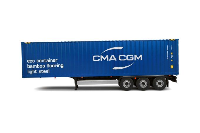 CONTAINER TRAILER BLUE  2024
