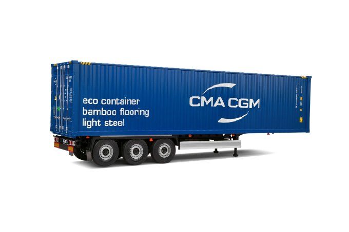 CONTAINER TRAILER BLUE  2024