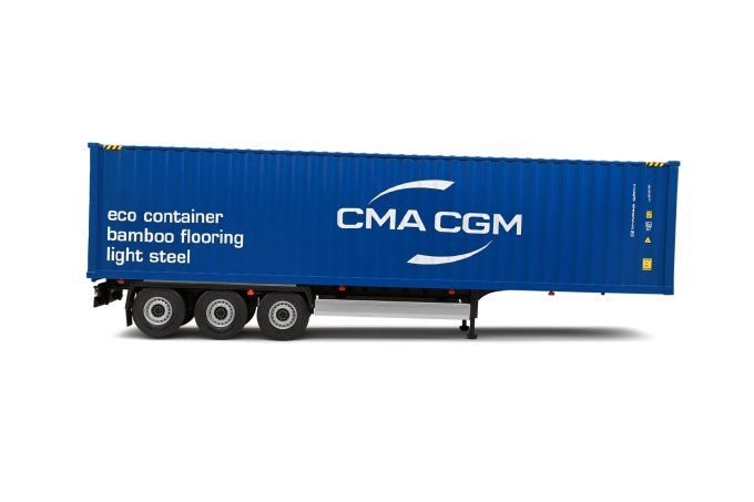 CONTAINER TRAILER BLUE  2024