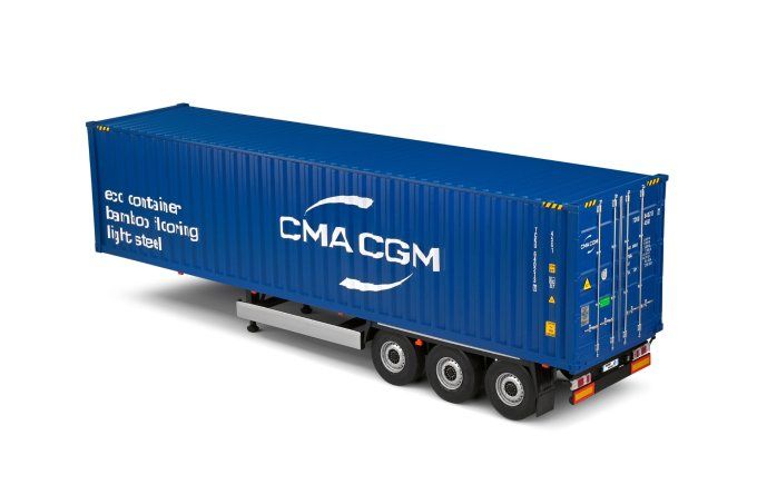 CONTAINER TRAILER BLUE  2024