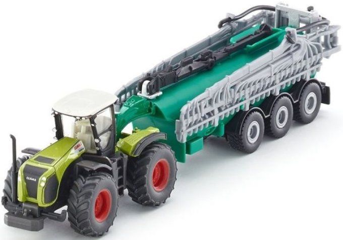 CLAAS XERION 5000 Avec tonne SAMSON 3 Essieux Ech:1/87