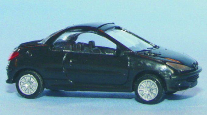 Peugeot 206 coupé, noir onyx
