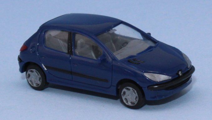  Peugeot 206 berline, 5 portes, bleu santorin