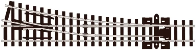 Aiguillage médium N code 80 Insulfrog à droite PECO-SL395