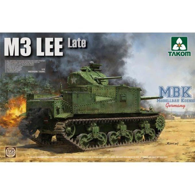 Char moyen américain M3 Lee en retard