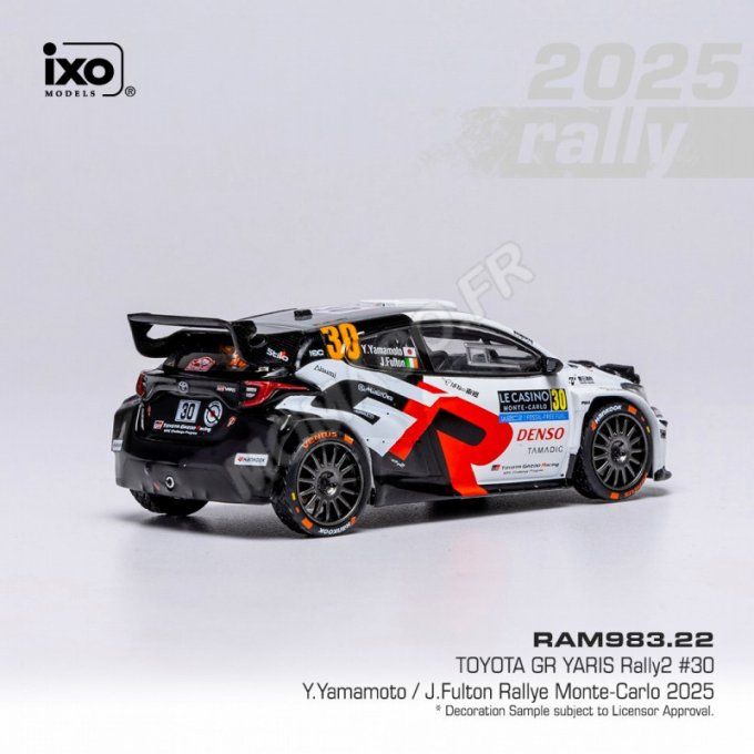 TOYOTA GR YARIS RALLY2 30 YAMAMOTO/FULTON WRC RALLYE MONTE-CARLO 2025