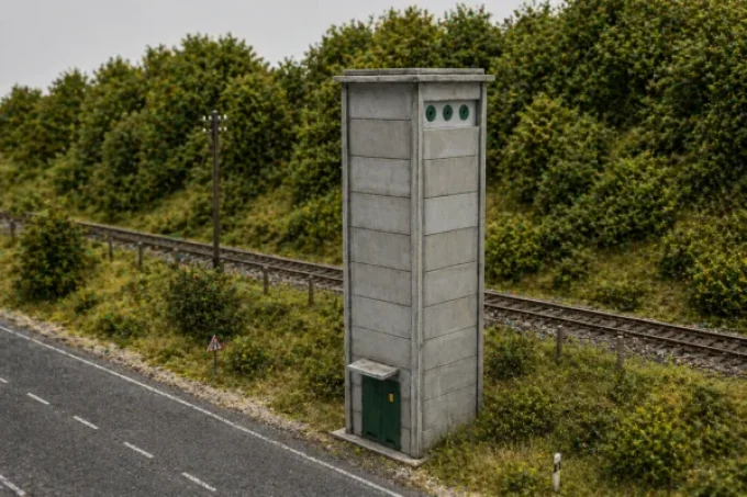 Transformateur EDF en béton – HO 1/87