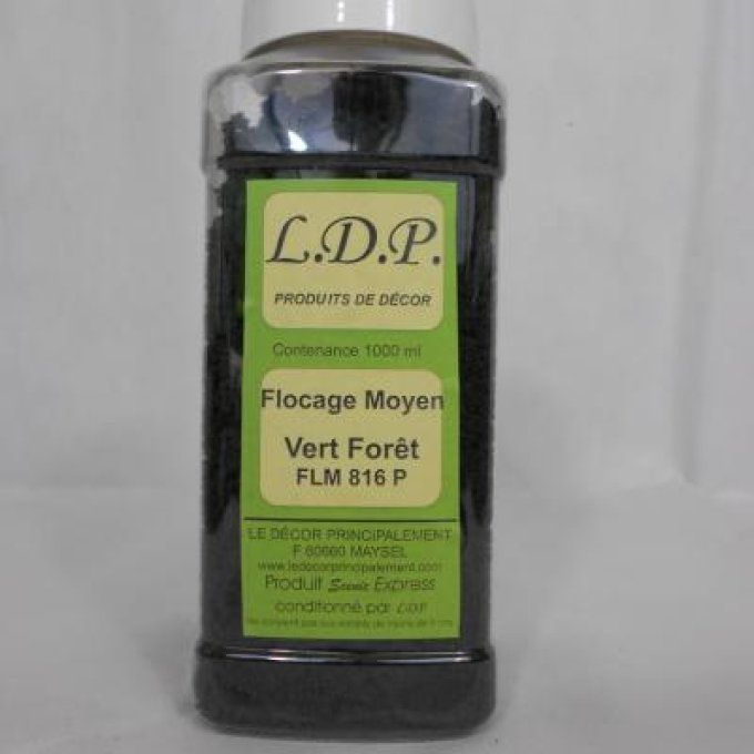 Flocage moyen Vert Forêt pot 1 litre