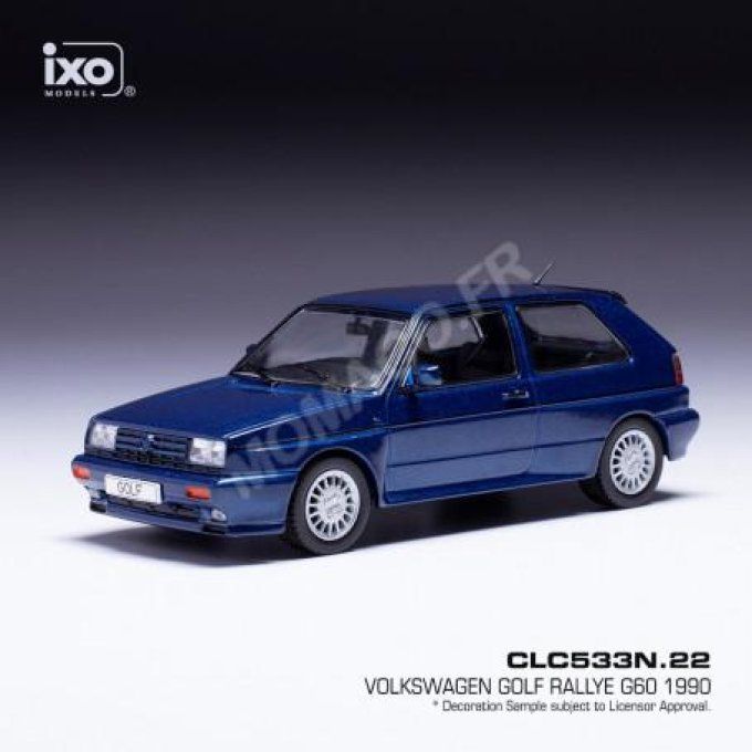 VW GOLF RALLYE G60 BLEU METALLISE 1/43