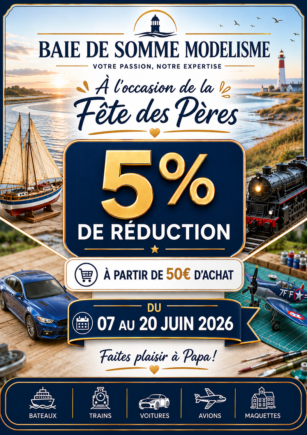 « Pour la Fête des Pères, faites plaisir à Papa… et à votre passion ! »